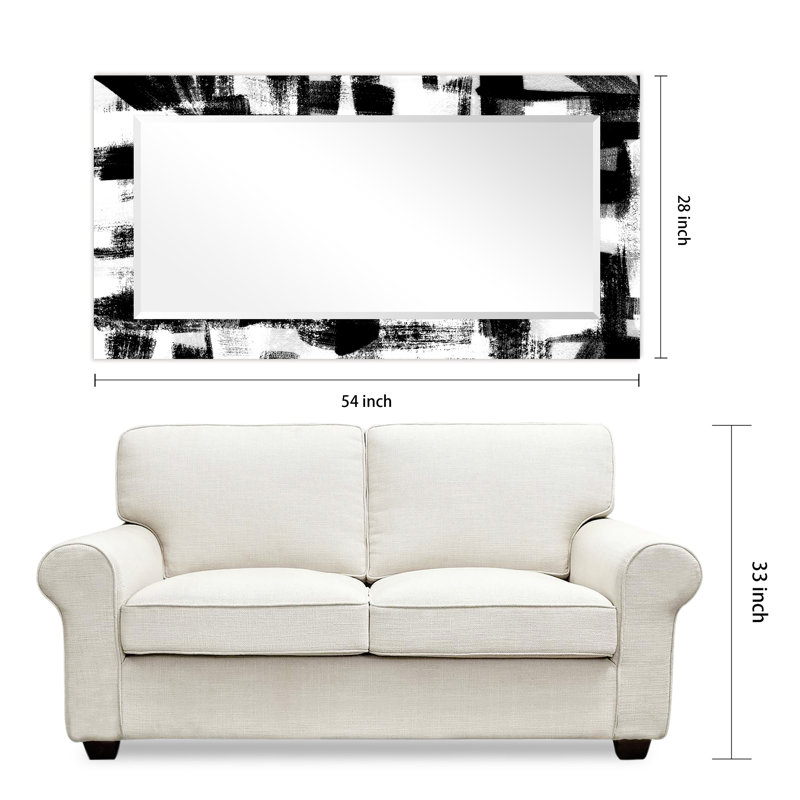Ston Easton Glass Flat Mirror, 54" x 28"
