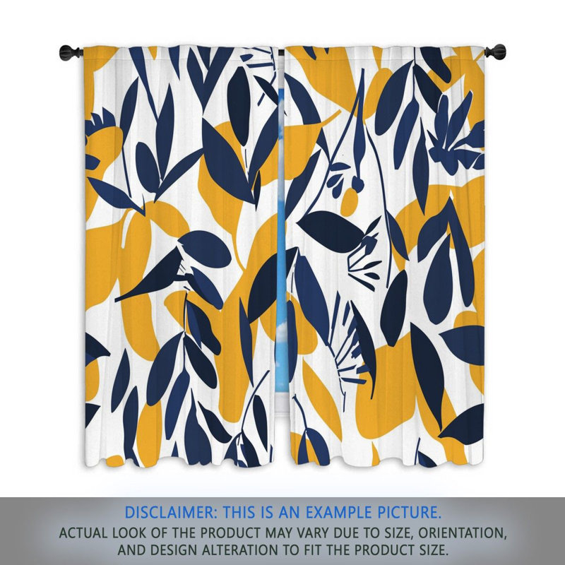 Paire de rideaux obscurcissant en polyester Akeila, L 40 po x L 82 po