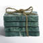 Marble Coasters - Set of 4 - Teal with Jute String