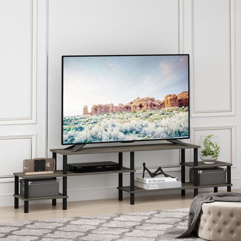 Emiliann TV Stand for TVs up to 60", French Oak Grey/Black