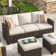 Rhylee 7 - Person Patio Conversation Sets with Cushions