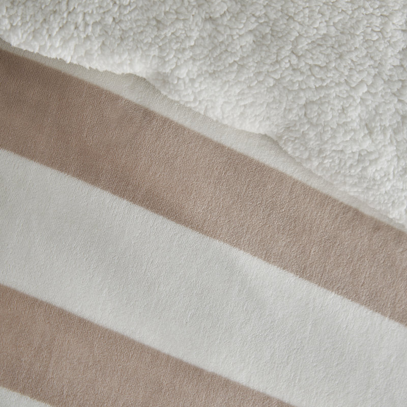 Cosy Sherpa Stripe Duvet Cover Set, Double