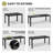 6-Person  Extendable Aluminum Patio Dining Set with Folding Reclining Armchairs,  63.78’‘ in W X 27.56'' in D