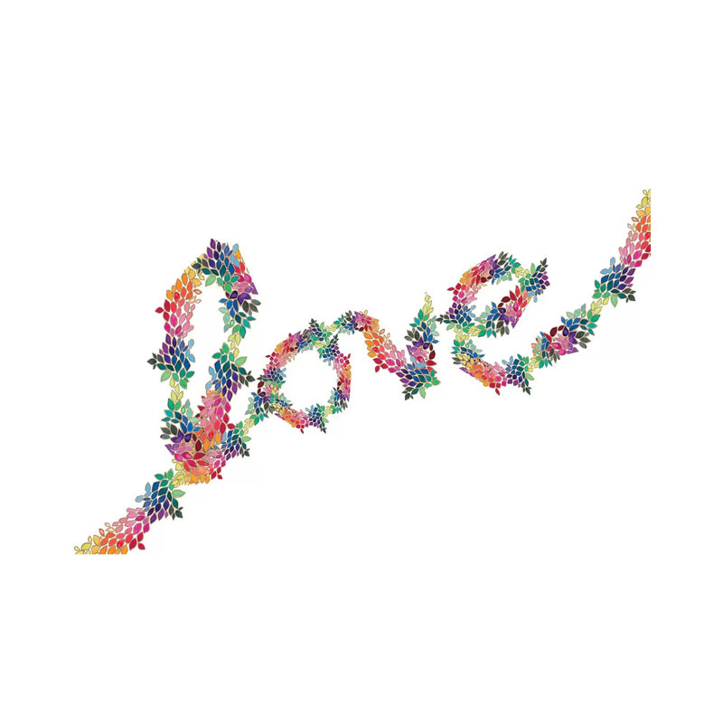 Floral Love by Nola James - Wrapped Canvas Print, 20.32 cm H x 30.48 cm W