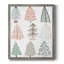 Arbre de Noël croquis sur toile de qualité supérieure II, prêt à être accroché-2136547046-2136547044