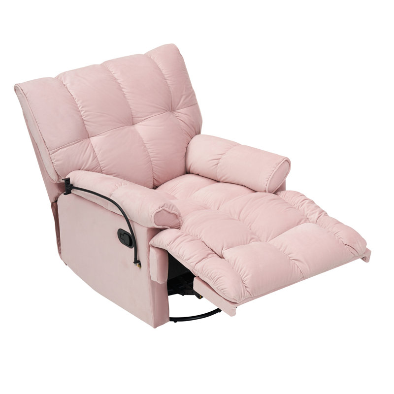 Chaise simple rose confortable avec plateau amovible, réglable à 150 degrés, rembourrée en éponge, plateau en bois massif et à base de bois confortable et amovible sur le côté, dos à degrés, panneau pour petite pièce