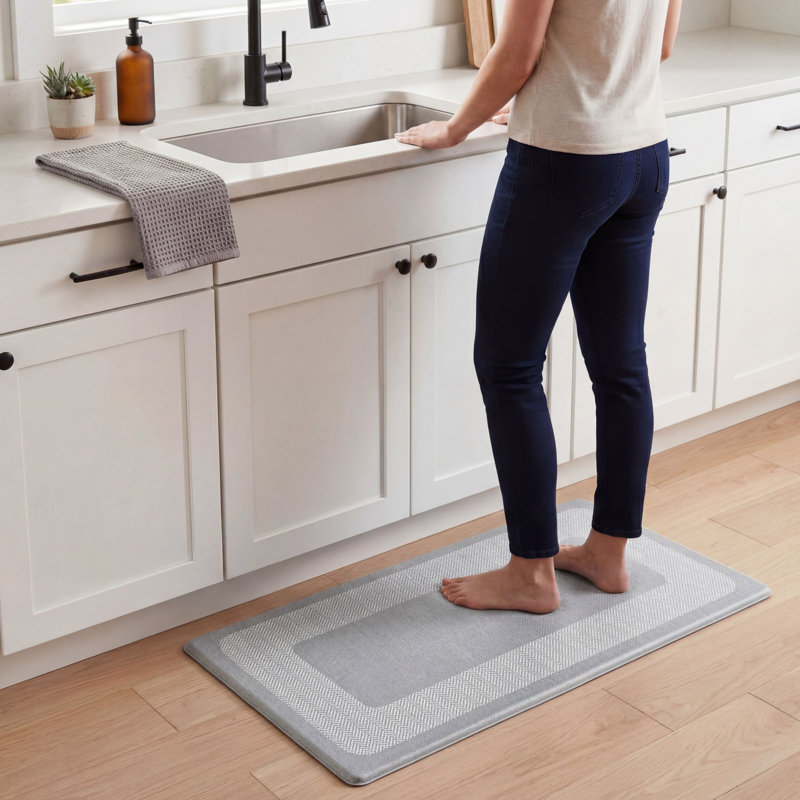 Tapis de cuisine Chef Gear Hettie, 32"L x 18"H, Gris