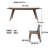 Rock Slab Rectangular Modern Simple Dining Table Four Leg Dining Set-101141858