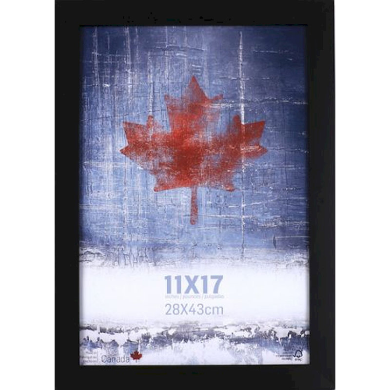 Wood Beveled Picture Frame, Black, 20" x 30"