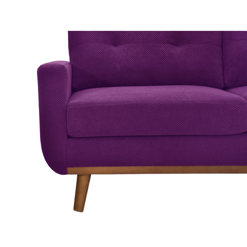 Causeuse standard rembourrée, Mauve