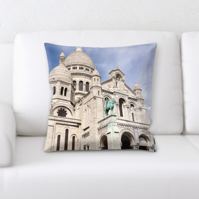 Sacre Cur Basilica Throw Pillow