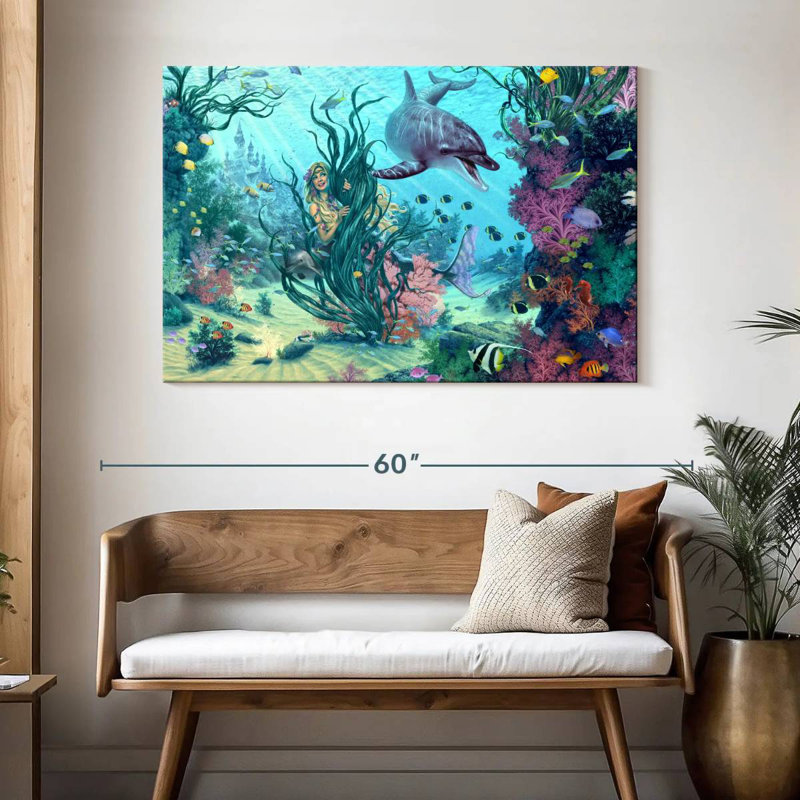 Aletra Mermaid Hide and Seek, H 32 po x l 48 po