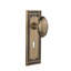 Homestead Interior Mortise Door Knob with Mission Long Plate-1805810532