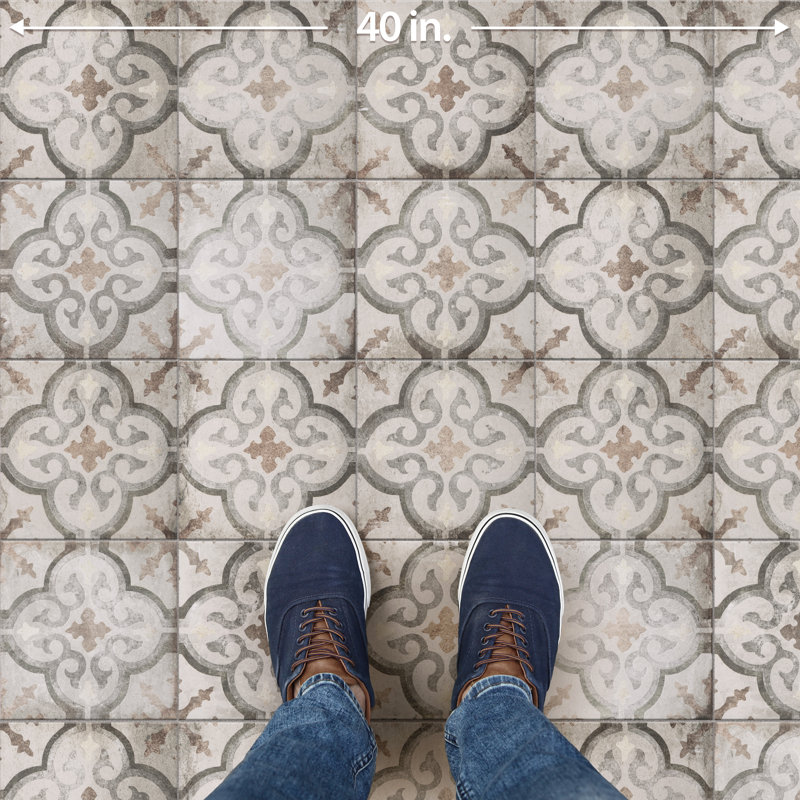 DAnticatto Decor Palazzo 9" x 9" Porcelain Wall & Floor Field Tile