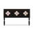 Black Solid Wood Rectangular Console Table-1378746050