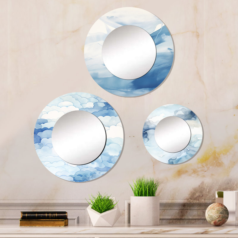 Elikem Metal Round Mirror