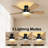 Aare 46'' Flush Mount Ceiling Fan With Light-107097230