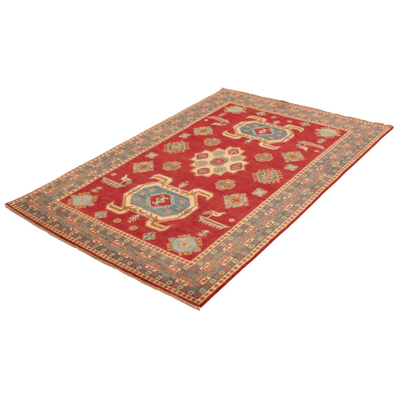 Tapis rouge foncé Finest Ghazni 6 pi 6 po x 9 pi 8 po