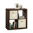 Wood 4-Cube Organizer, Brown