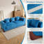 Canapé rembourré 85,5 po Chenille-1591848144