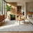 Rug Branch Dune 5' x 8' (5'3" x 7'7") Beige/Cream Abstract Line Area Rug, Contemporary, Medium Pile, Stain-Resistant Carpet - Living Room, Bedroom, Dining Room, and Kitchen-1018345307