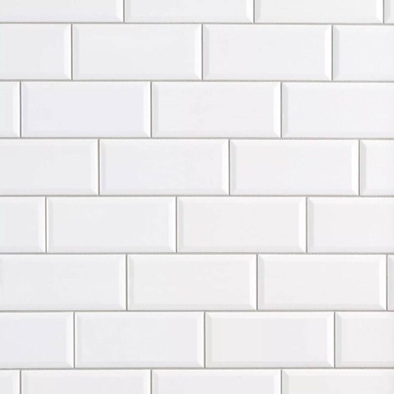Eclipse 4" x 12" Beveled Matte Subway Wall Tile