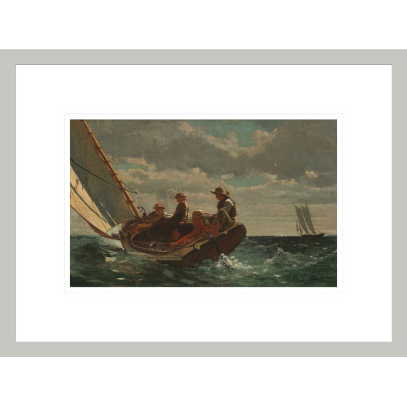 «Breezing Up (A Fair Wind)» par Winslow Homer, impression giclée encadrée, 12,65 po H x 16,75 po L