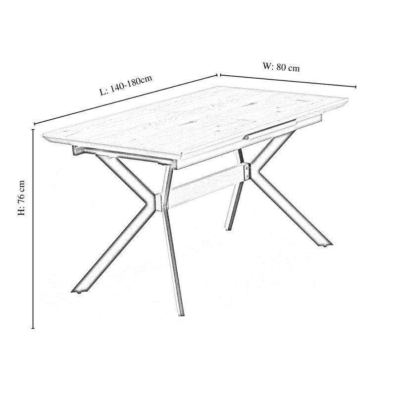 Yother 6 Person Dining set - a Rectangular Extendable Dining Table with Metal Legs and a Set of 6 Quilted Velvet Dining Chairs for Dining Room - Modern Dining Table Set