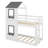 Monhollan Kids Twin Over Twin Bunk Bed-1861863049