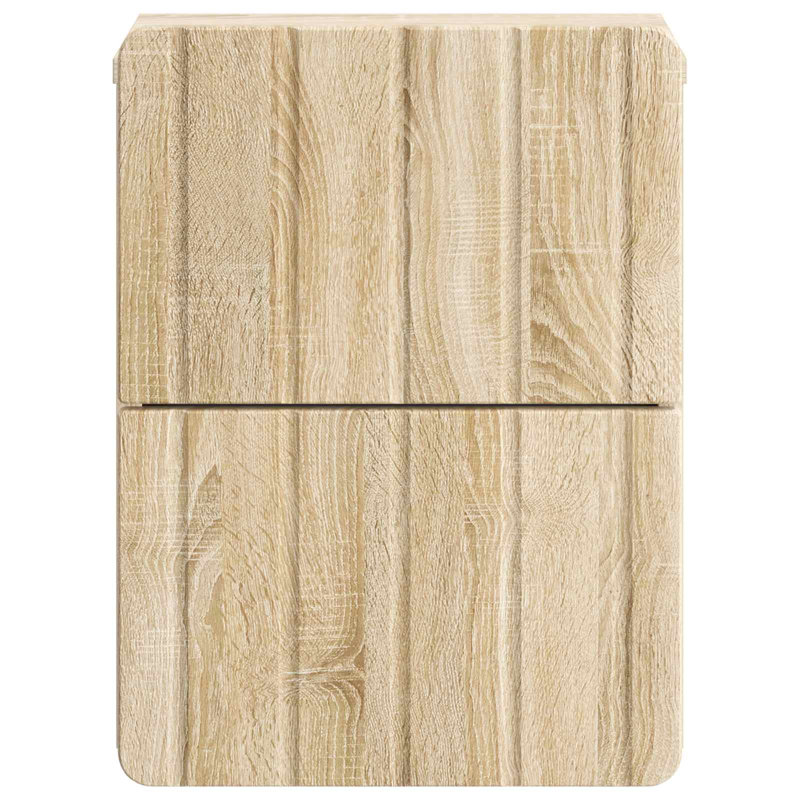 33cm W Manufactured Wood Bedside Table, Sonoma Oak