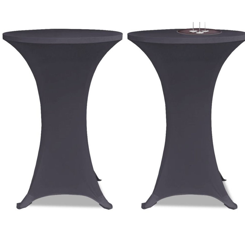 Outdoor Patio Table Cover, Anthracite, 70cm H