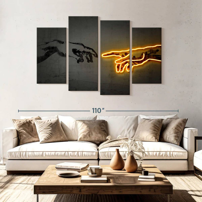 Leisha The Creation, 54" H x 84" W