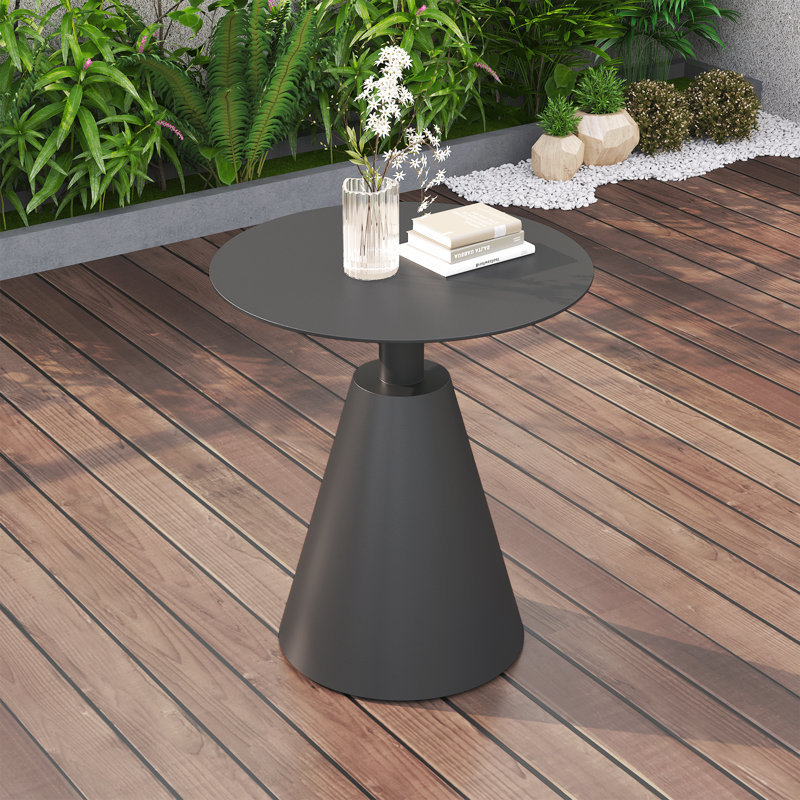 Templa Aluminum Round Outdoor Side Table, null, null