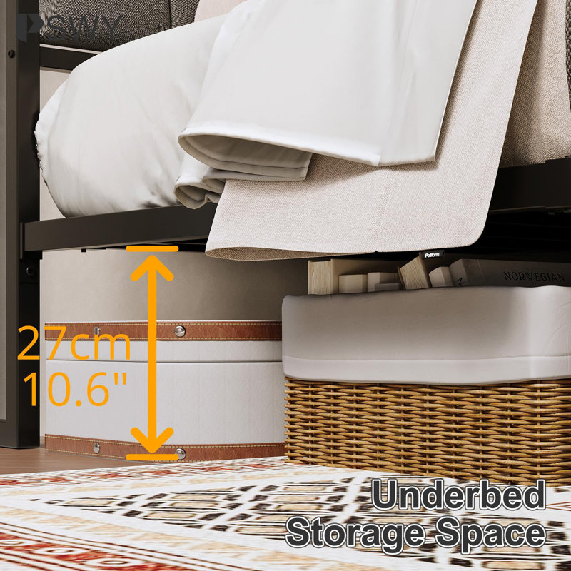 Très grande tête de lit avec rangement et base de chargement silencieuse sans sommier