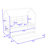 Wooden House Bed with Twin Size Trundle and Shelves-1610203027-1610203024