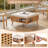 Square Rattan Coffee Table with Storage-2106829970