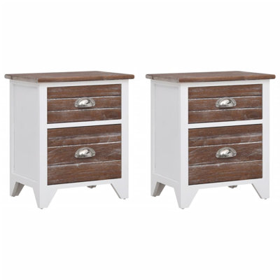 Worcester 38cm W Solid + Manufactured Wood Bedside Table