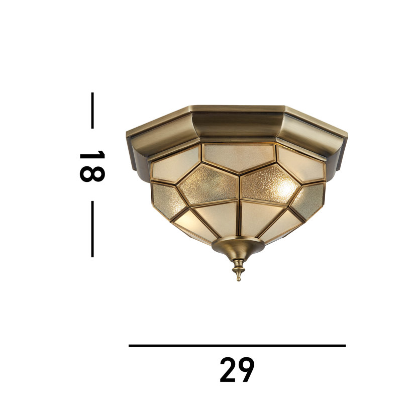 Janae Glass Flush Mount