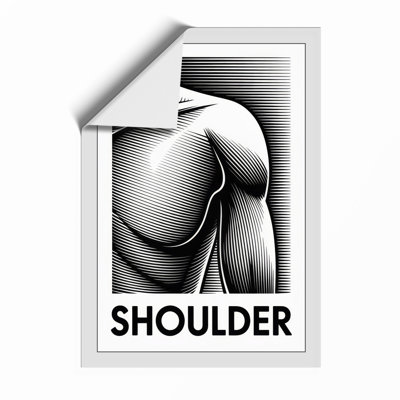 Shoulder Study Minimalist - Print