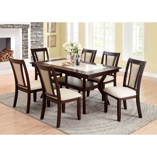 Lark Manor Gabaldon 7 - Piece Dining Set & Reviews | Wayfair