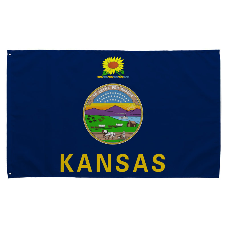 Drapeau de l'État du Kansas - Drapeau