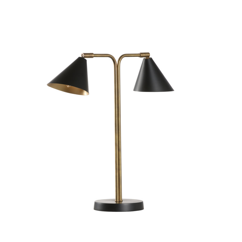 Frederick Cooper 23" Antique Brass/Black Desk Lamp