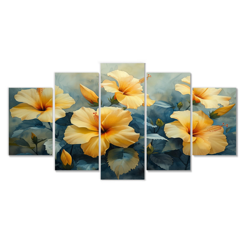 Marcel - Hibiscus Wall Decor Set