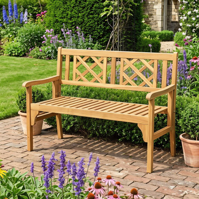 Camarillo Solid Wood Acacia Outdoor Bench