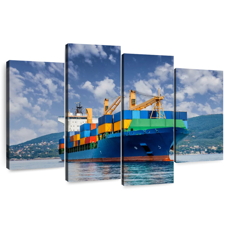Mehar Merchant Container Ship, 32" H x 52" W