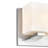 20'' 3-Light Vanity Light with Satin Nickel Finish For Bathroom, Hallway, Powder Room – G9 LED Compatible – Off-White Glass Shades, Clean Contemporary Style