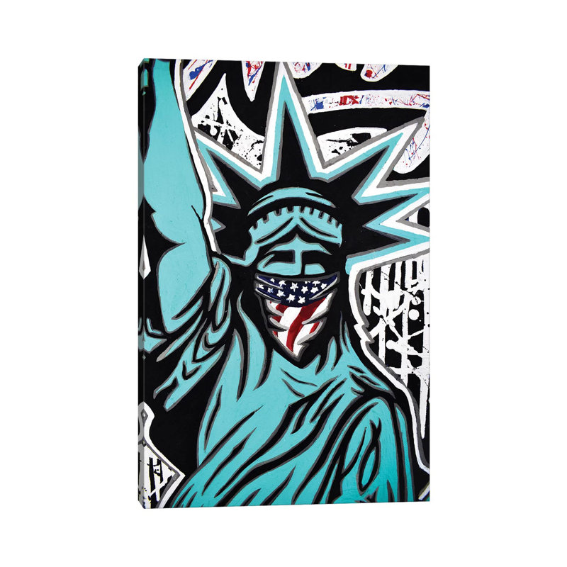 Lady Liberty Bandana par - Toile tendue, H 12 po x l 8 po x P 0,75 po