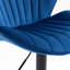 2 chaises de bar réglables bleues pour comptoir de cuisine et de pub, avec repose-pieds à dossier de hauteur scandinave, bleu, 2