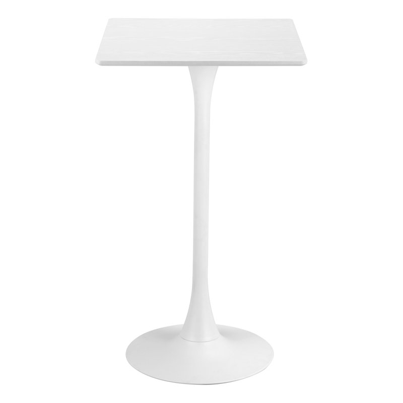 Valleta Metal Base Dining Table, White, White