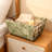 Canvas Storage Basket With Metal Frame, Desk And Table Organizer For Home Office Decor And Storage Solutions